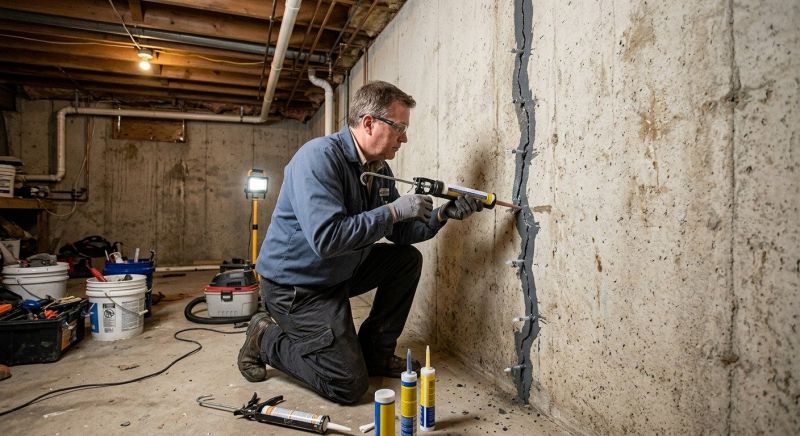Basement Crack Repair in Sneads Ferry, NC