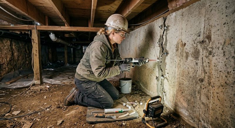 Basement Foundation Repair in Richlands, NC