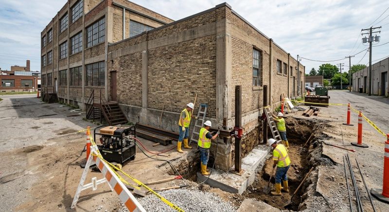 Building Foundation Repair in Hubert, NC