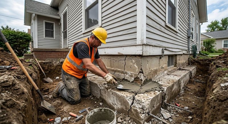 Concrete Foundation Repair in Hubert, NC