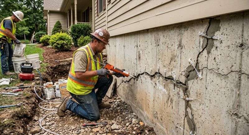 Cracked Foundation Repair in Jacksonville, NC