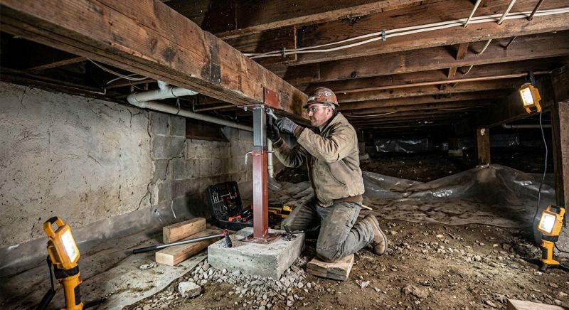 Crawl Space Leveling in Sneads Ferry, NC