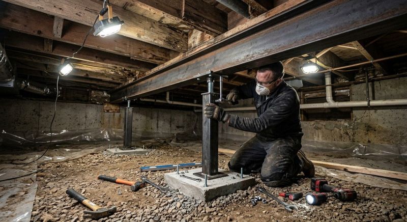Crawlspace Structural Repair in Sneads Ferry, NC
