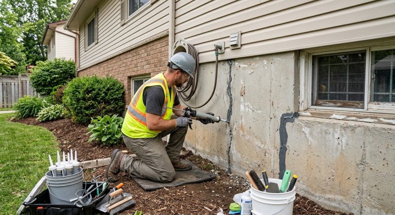 Foundation Crack Sealing in Sneads Ferry, NC