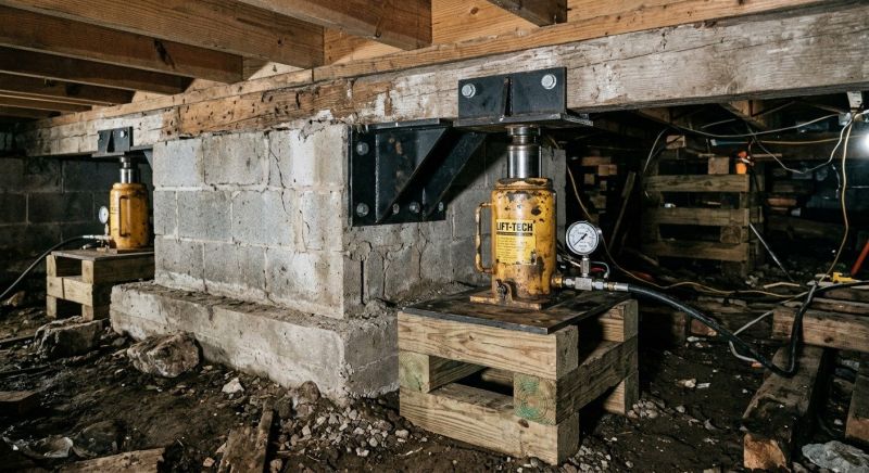 Foundation Jacking in Swansboro, NC