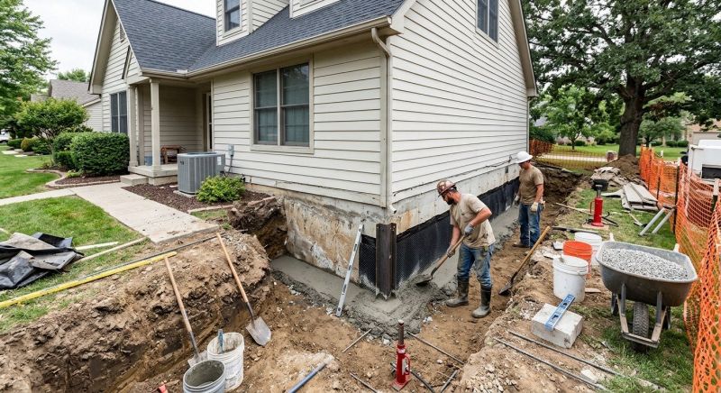 Foundation Settlement Repair in Sneads Ferry, NC