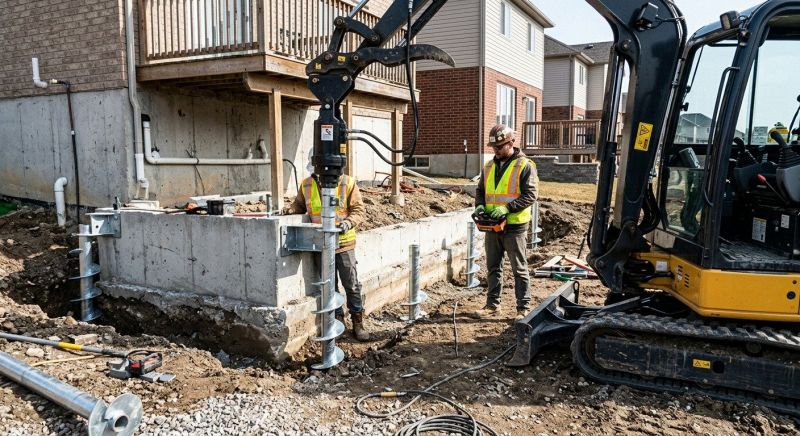 Helical Piers Installation in Sneads Ferry, NC