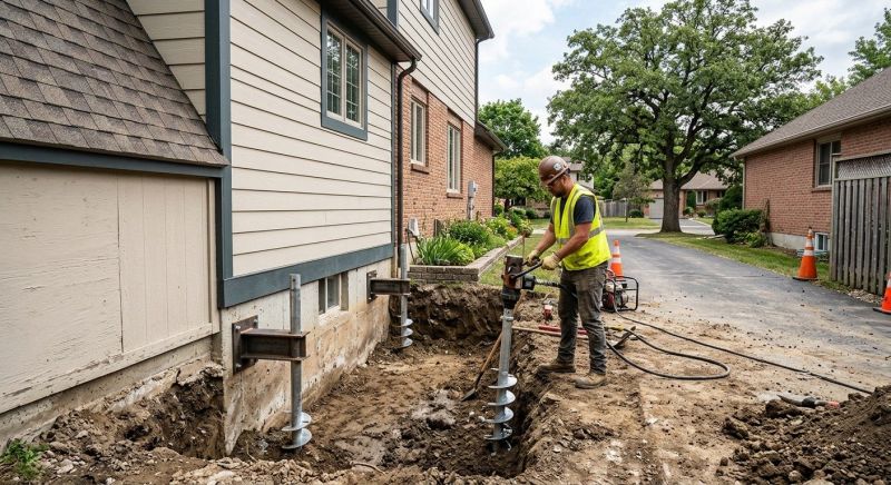 Helical Piers Installation in Sneads Ferry, NC