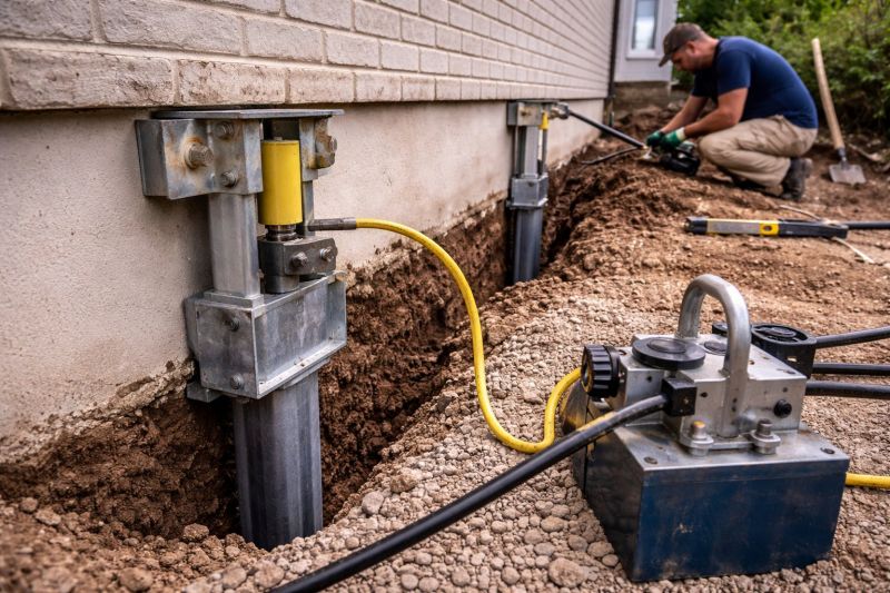 Sinking Foundation Repair in Hubert, NC