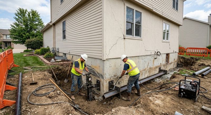 Sinking Foundation Repair in Pender County, NC