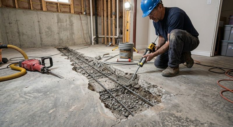 Slab Foundation Repair in Sneads Ferry, NC