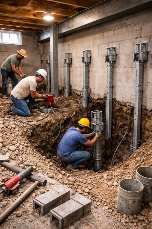 Structural Underpinning in Sneads Ferry, NC